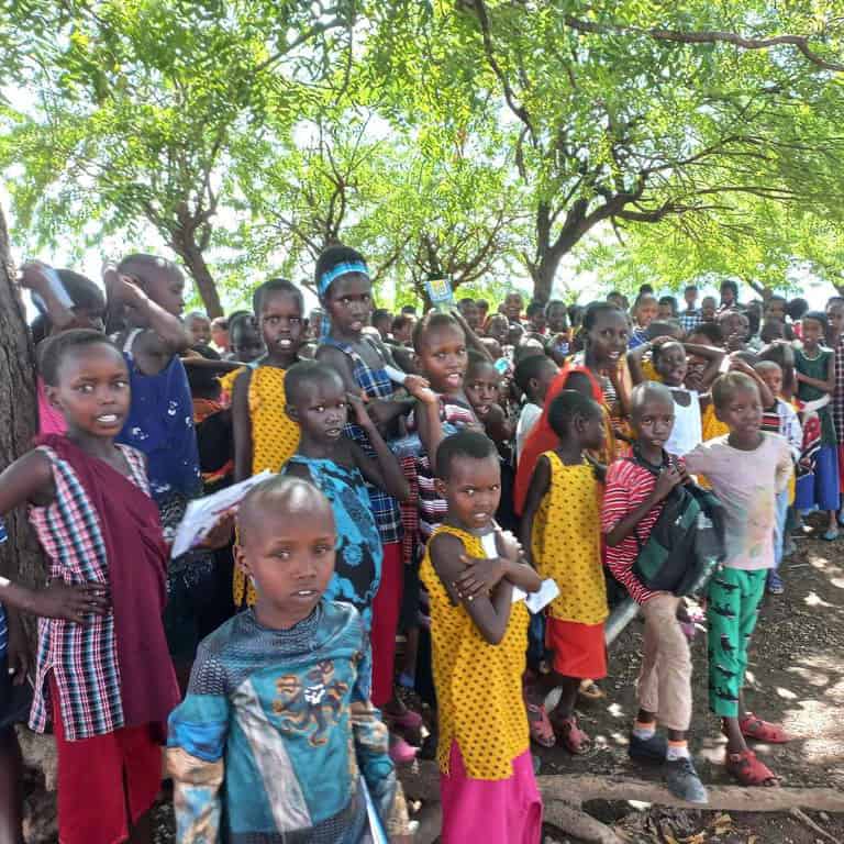 Children attend a Wadada Children's Rally
