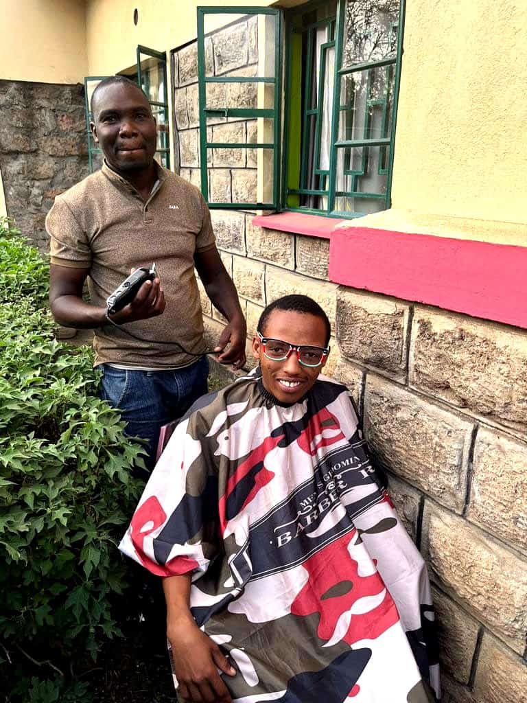 Wadada boys on haircut day